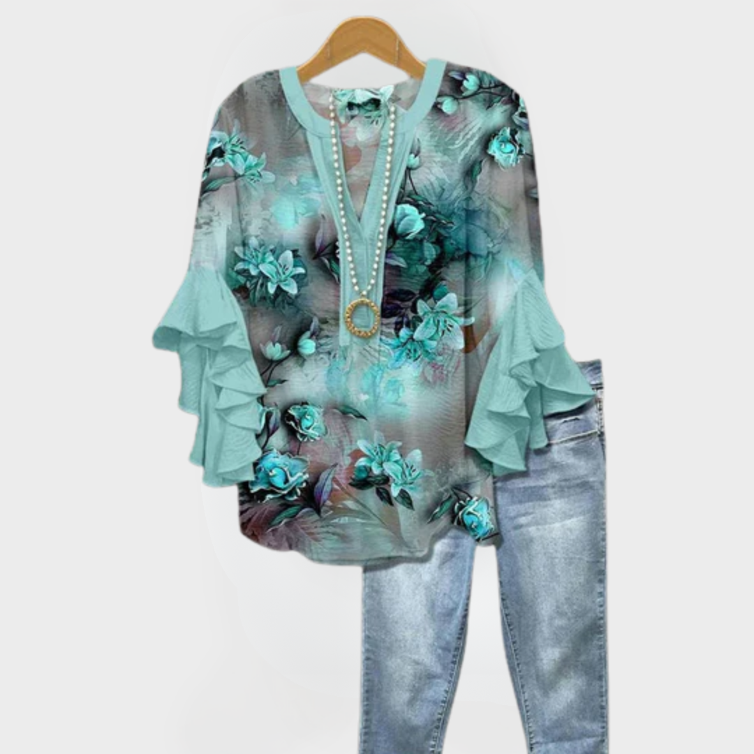 Chiara™ | Vintage Print Top