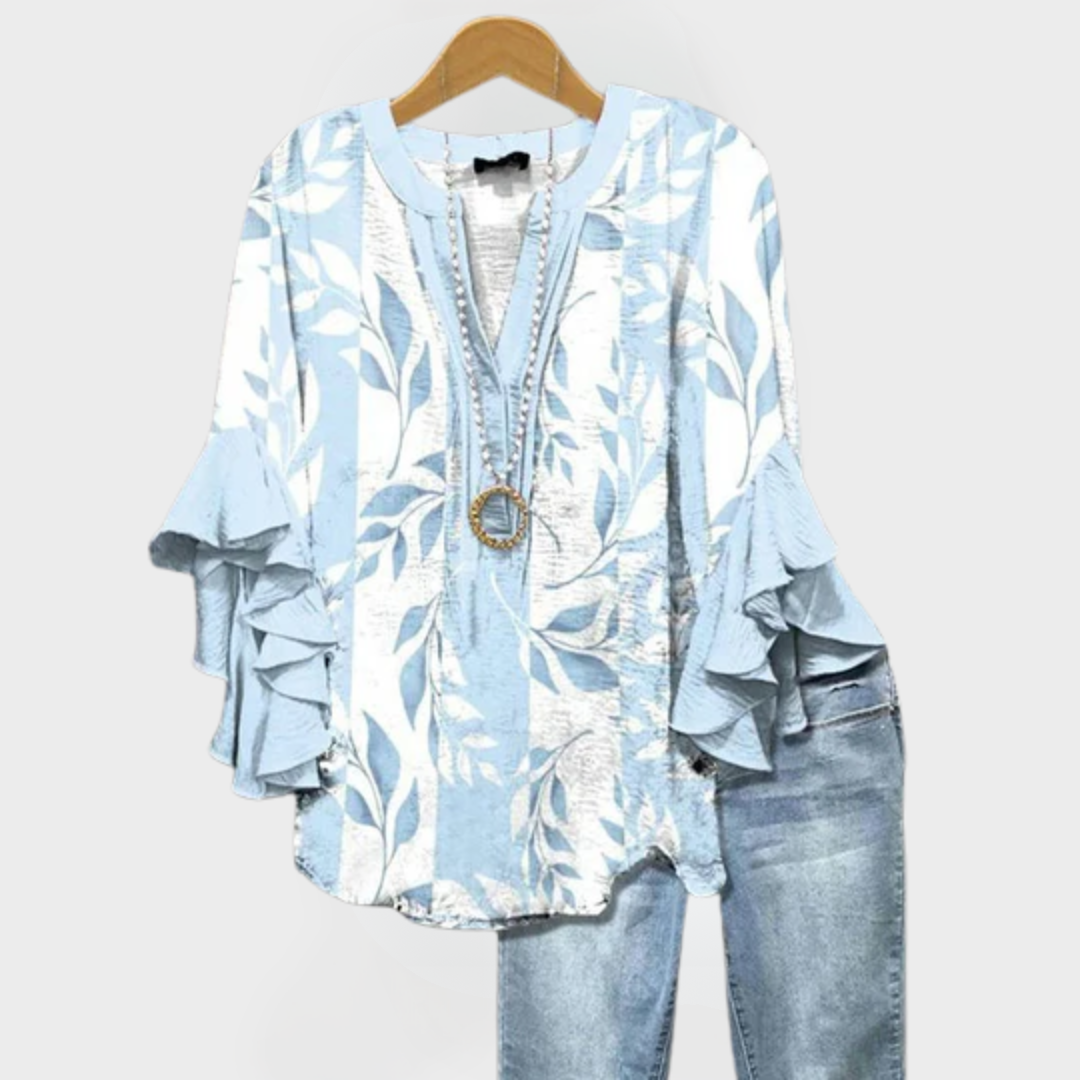 Alessia™ | Vintage Print Top