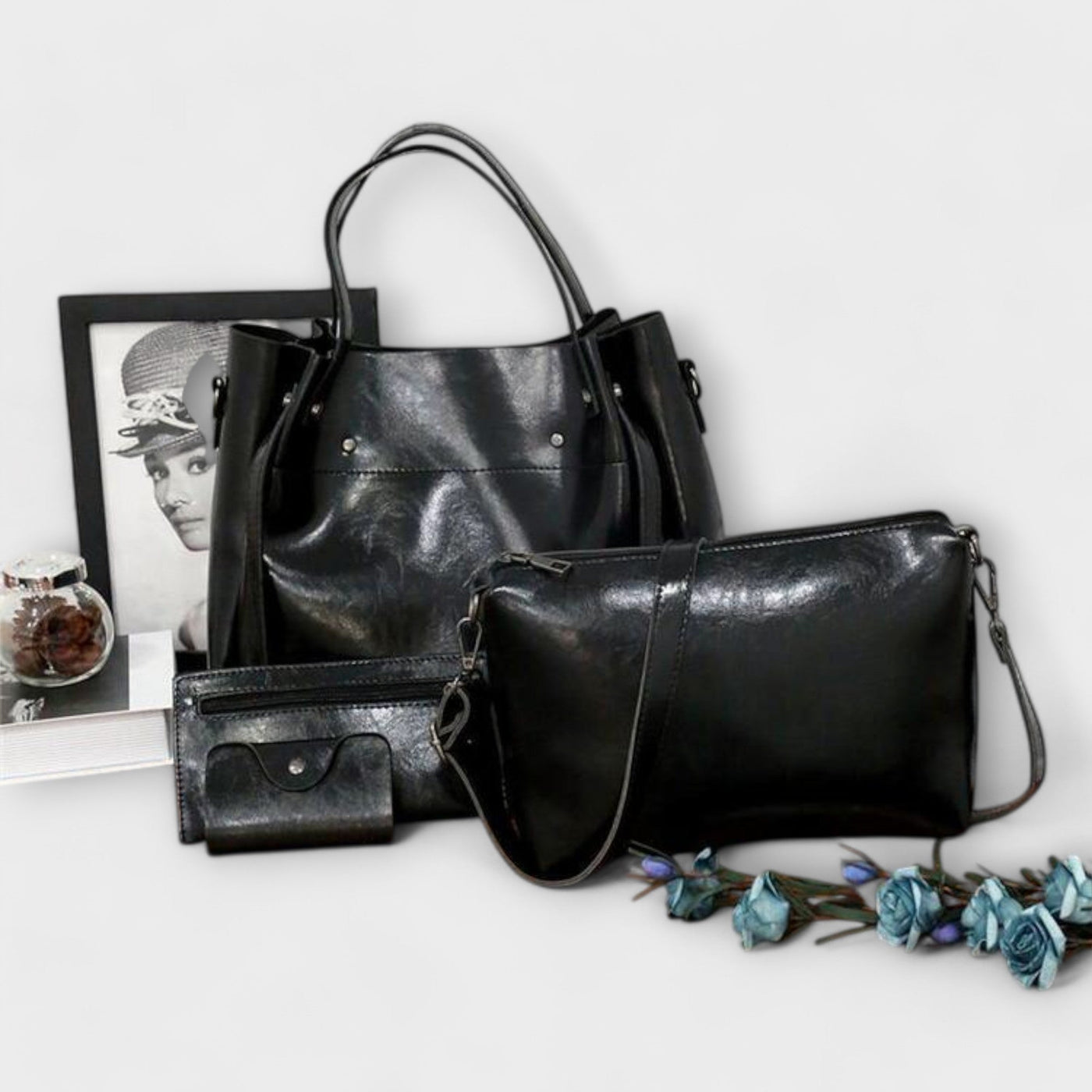 Sylvia - 4-Piece Vintage Bag Set
