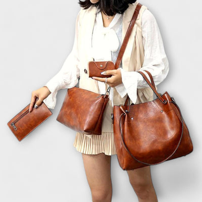 Sylvia - 4-Piece Vintage Bag Set