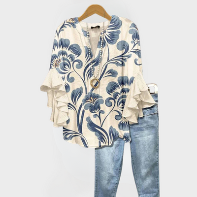 Pura™ | Vintage Print Top