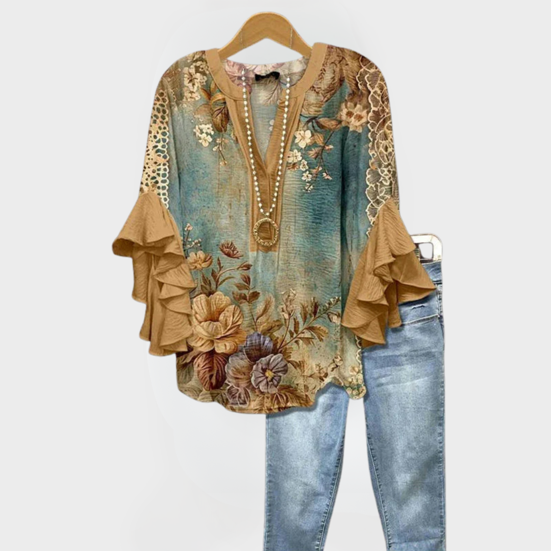 Gaia™ | Vintage Print Top