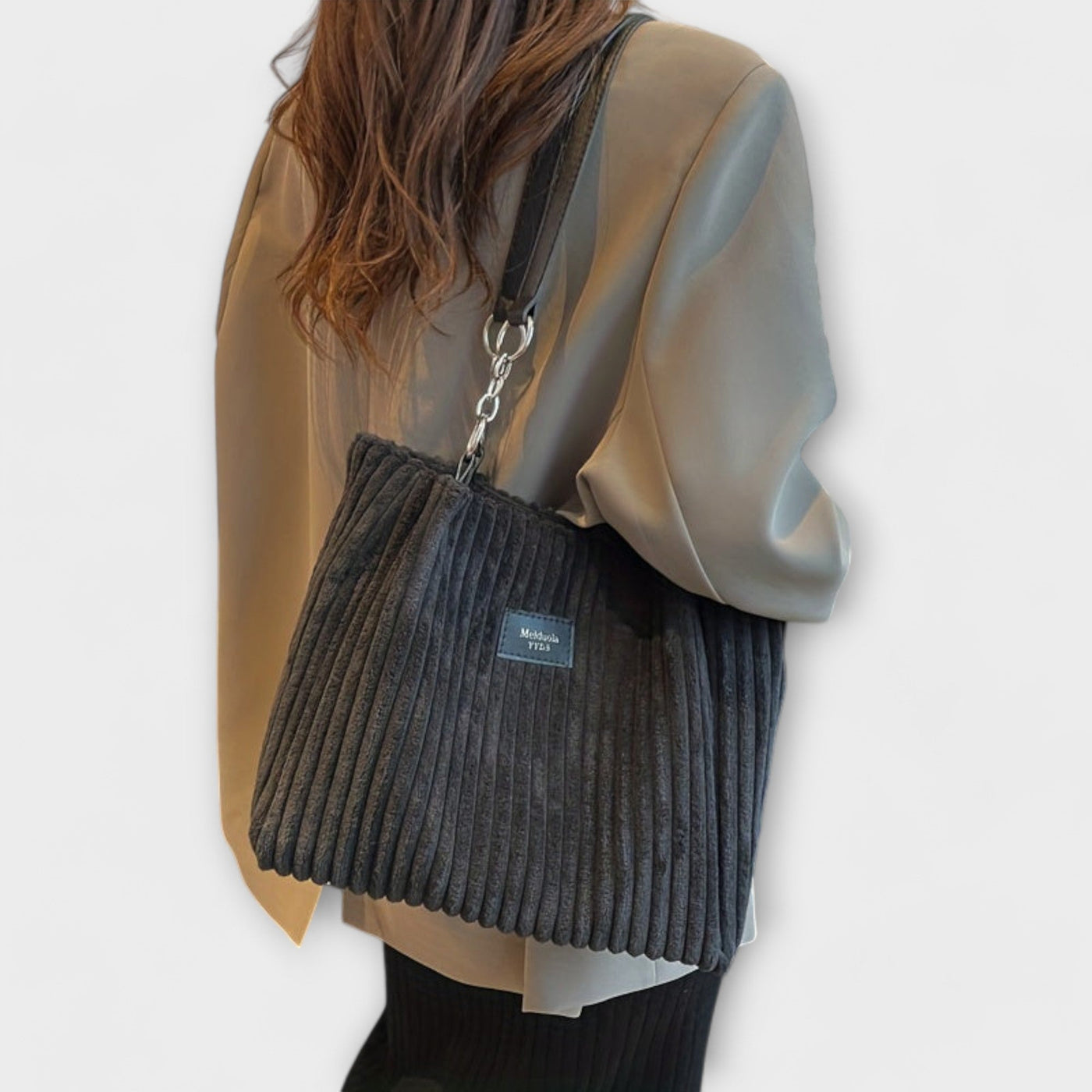 Paula - Soft Cord Shoulder Bag