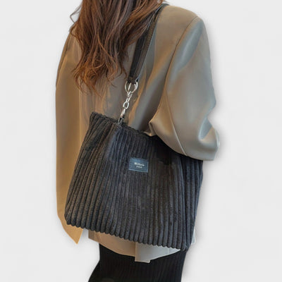 Paula - Soft Cord Shoulder Bag