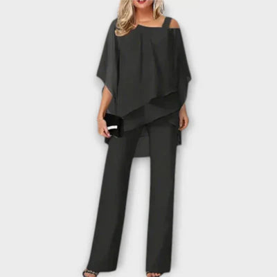 Luna – Elegant Two-Piece Set with Cold Shoulder