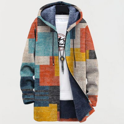 Cleo | Geometric Color Block Jacket
