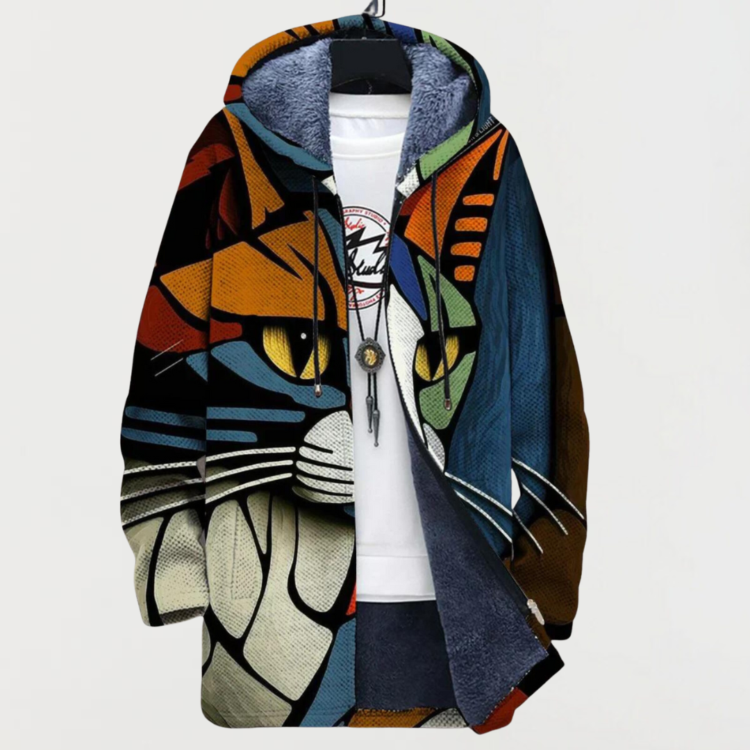 Lunaria | Abstract Cat Face Jacket