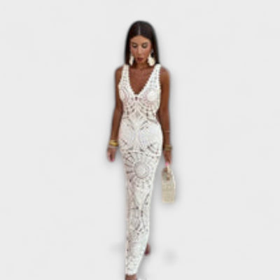 Maxine - V-Neck Long Dress
