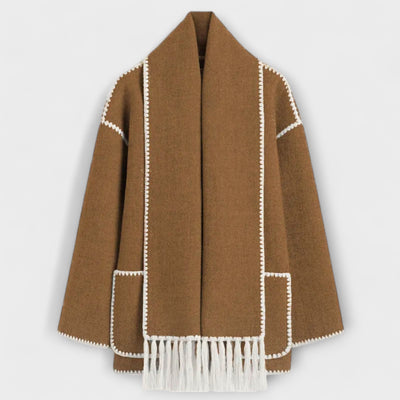 Chanel - Stylish Scarf Coat