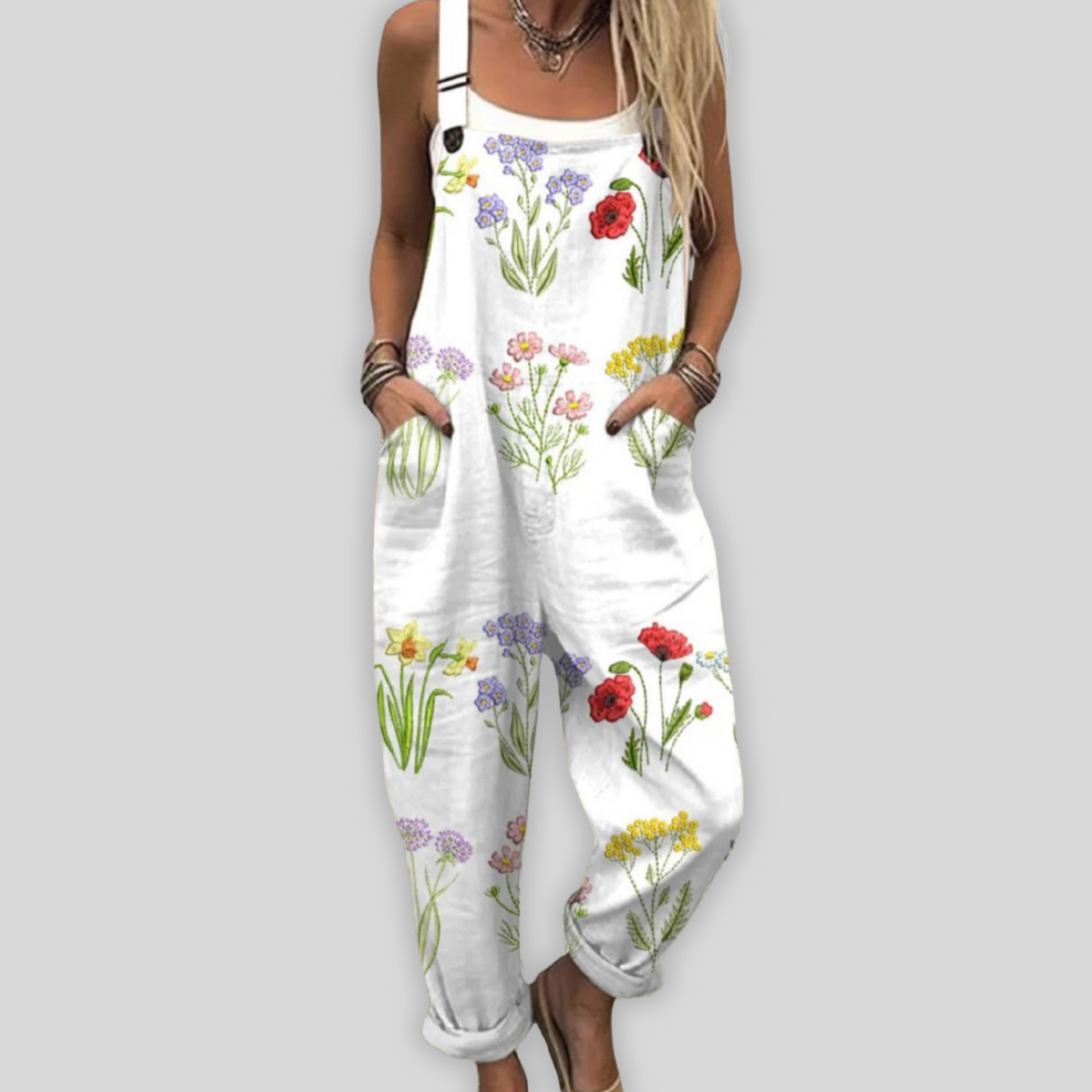 Emma™ | vintage wide leg jumpsuit