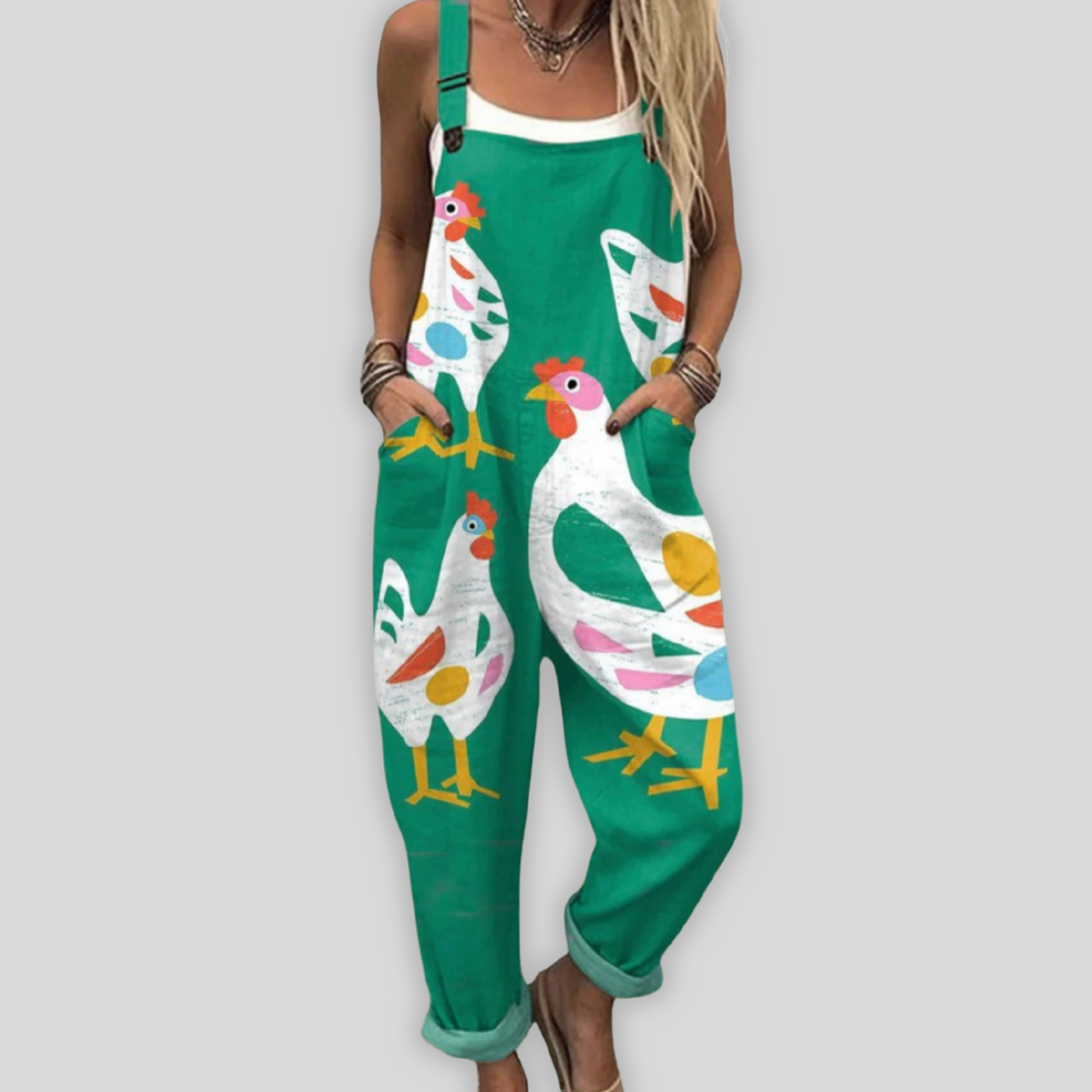 Monica™ | vintage wide leg jumpsuit