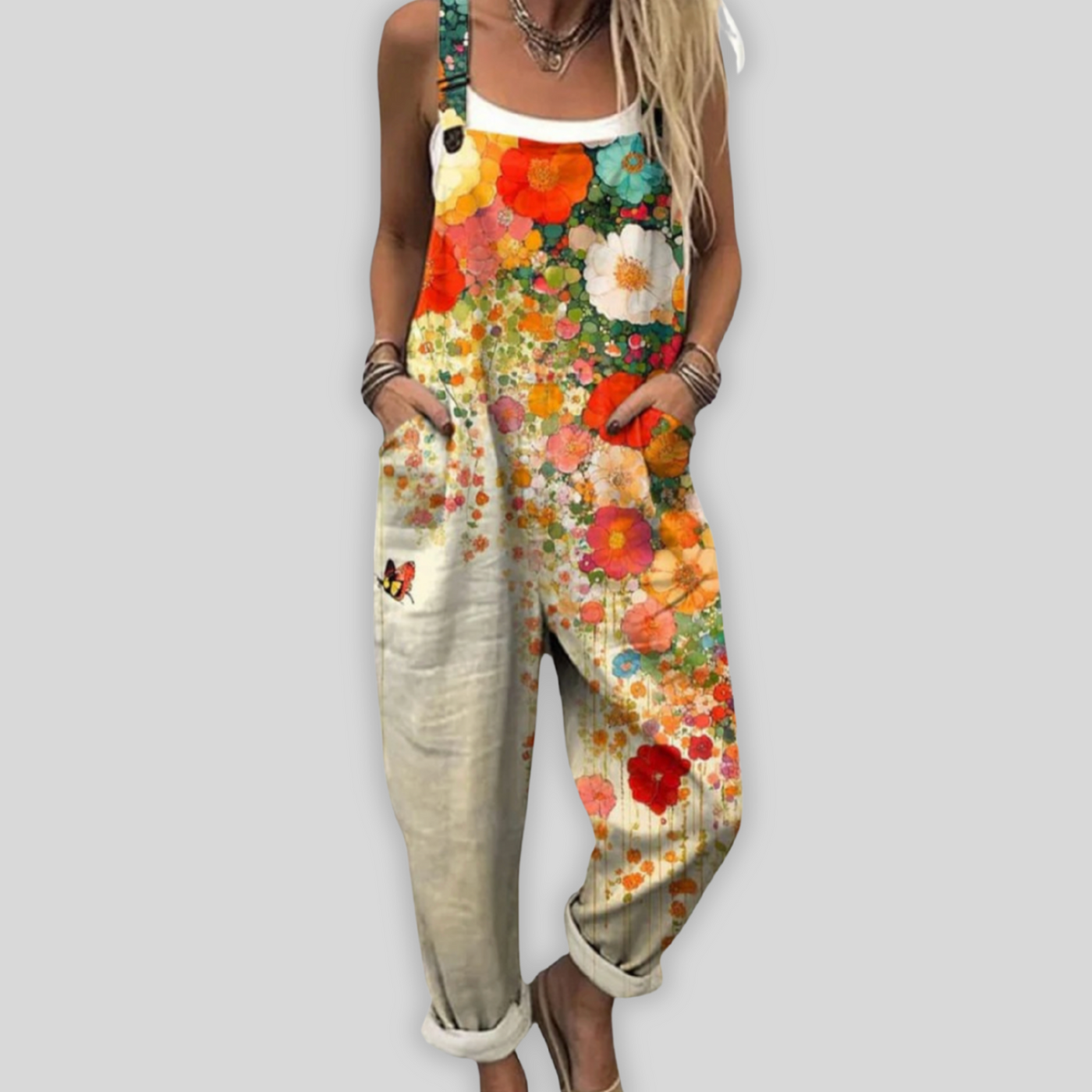Fenna™ | vintage wide leg jumpsuit