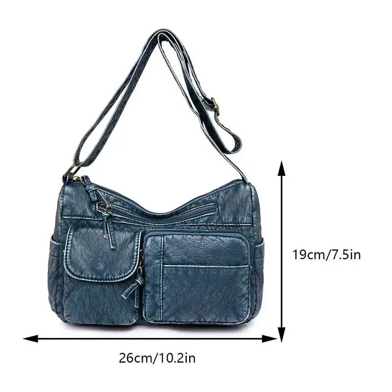 Sandra - Old-School Leather Bag