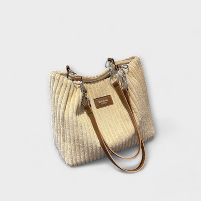 Paula - Soft Cord Shoulder Bag