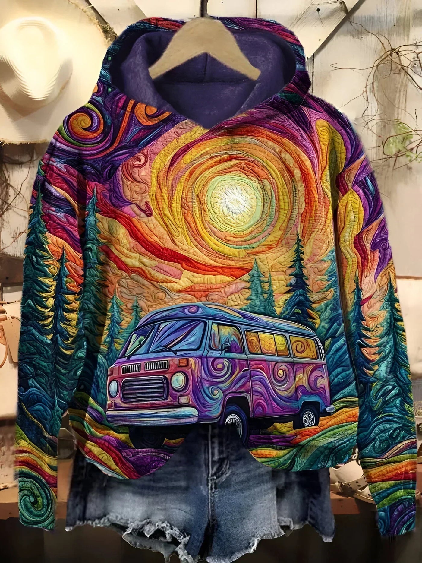 Farbkunst - Retro Colored Sweatshirt